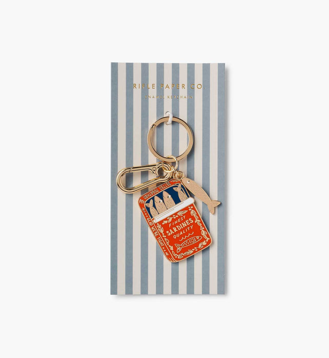 Sardine Enamel Keychain