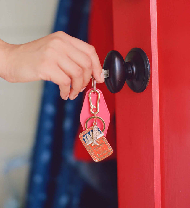 Sardine Enamel Keychain