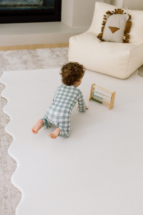 Padded Play Mat - Checkers & Herringbone