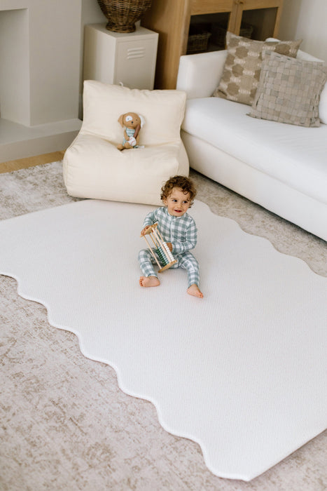 Padded Play Mat - Checkers & Herringbone