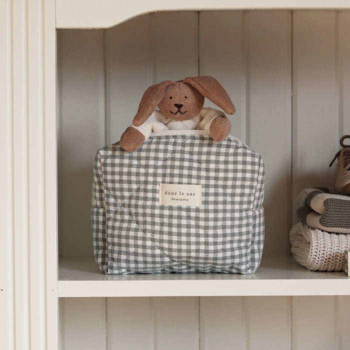 Pouch MAMA - Gingham Sage