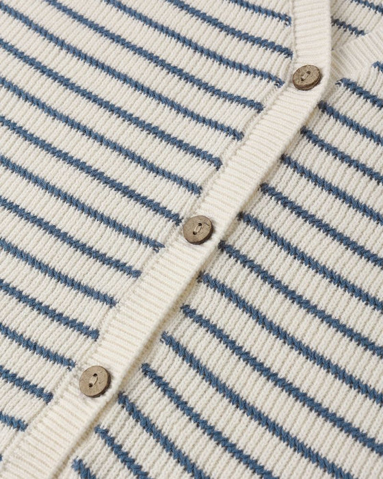 Teen Knit Vest Set Marine Stripe