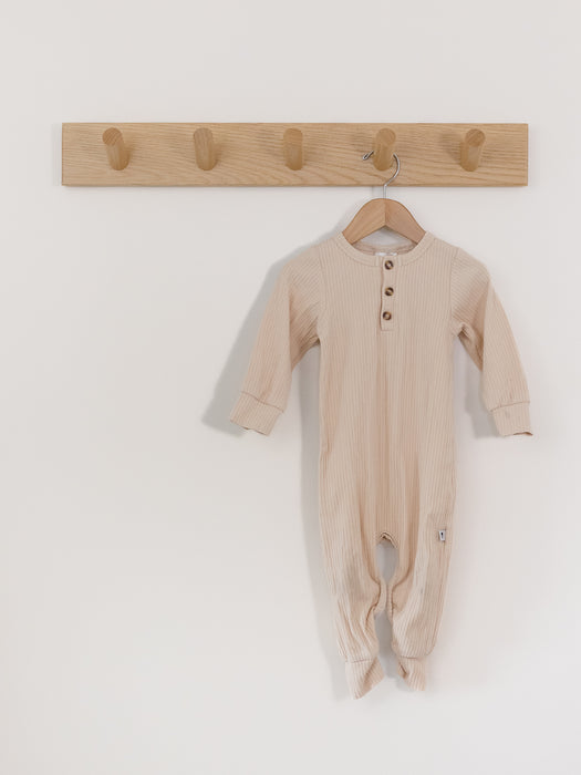 Fellow Human - Cream Ribbed Romper