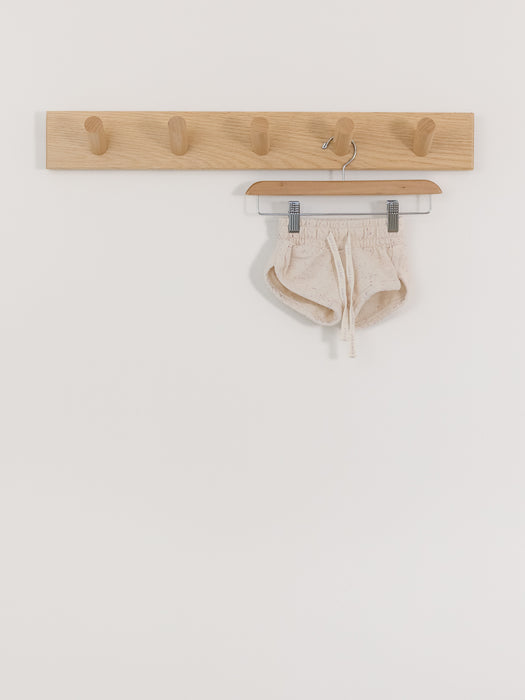 Jamie Kay - White + Purple Speckled Shorts