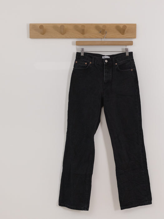 Zara | Black Button-up Front Jeans