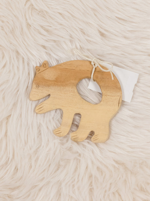 Wooden Bear Teether - one size