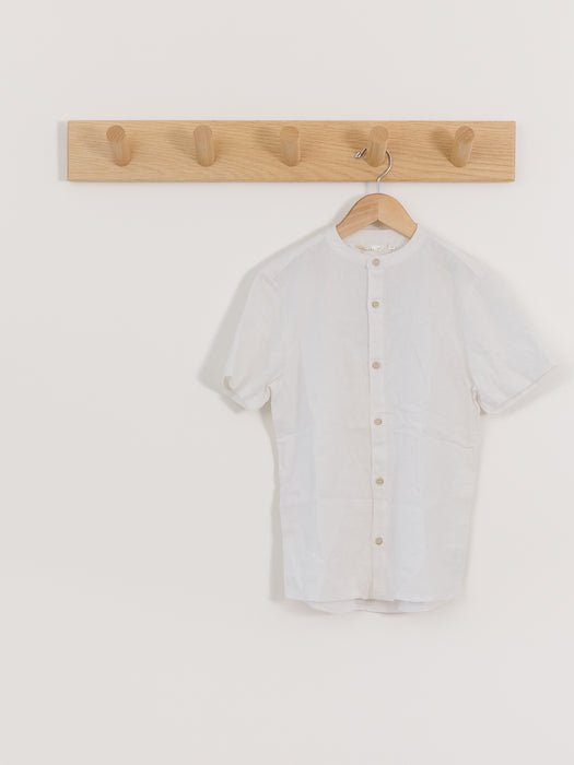 Noralee | White Linen Button-Up Shirt