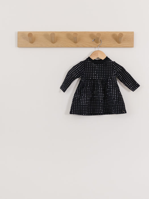 Miles the Label| black + white dot dress