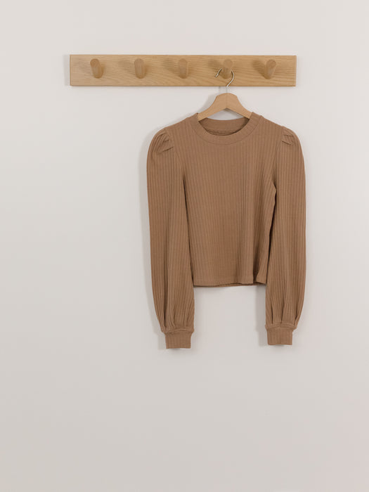 Monk & Lou Ribbed Long Sleeve Top