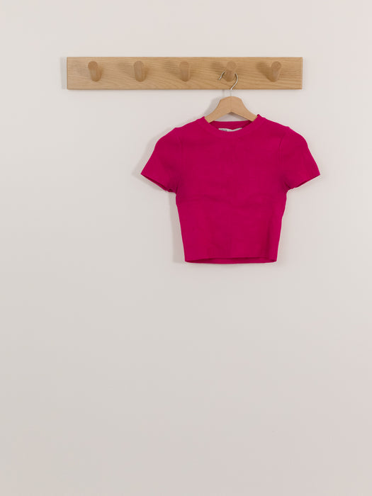 Zara Ribbed Crop Sweater