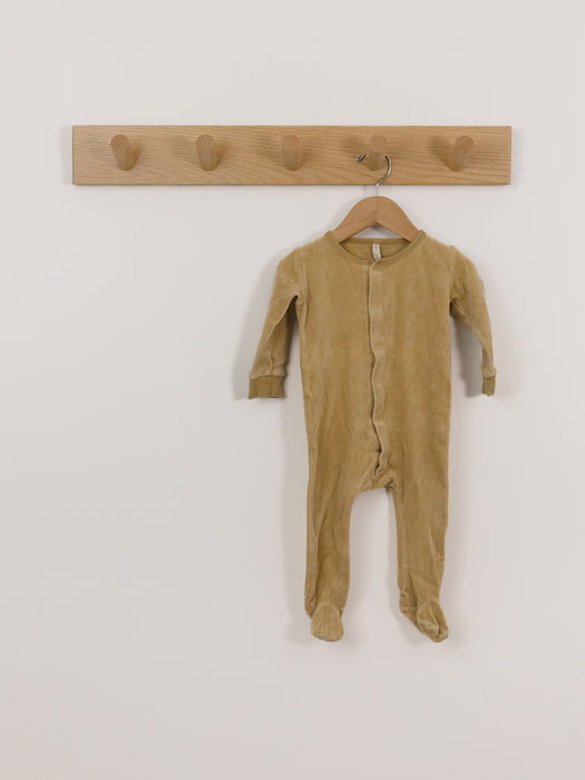 Quincy Mae Velour Footed Sleeper