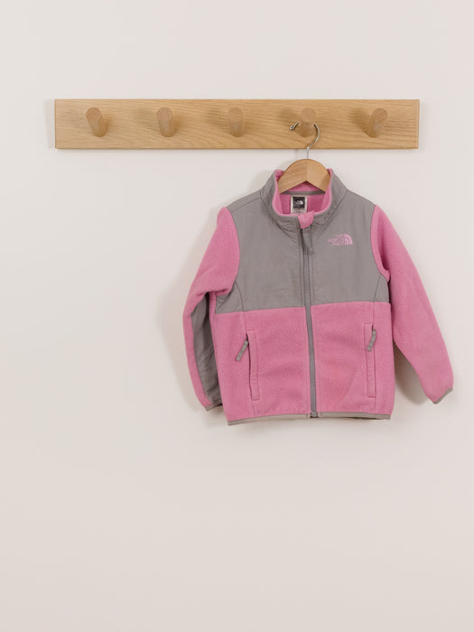 Pink Colour Block Fleeze Zip Up | The North Face