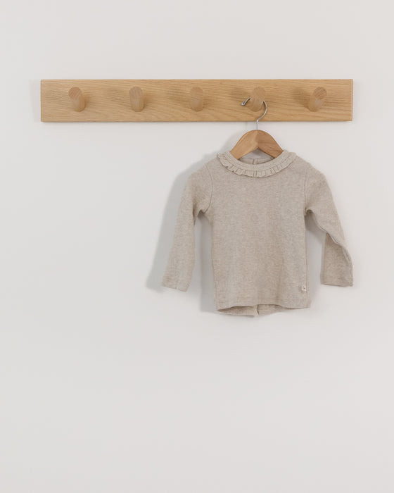 1+ In The Family Ribbed Ruffle Top