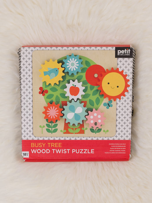Petit Collage Wood Twist Puzzle || Busy Bee