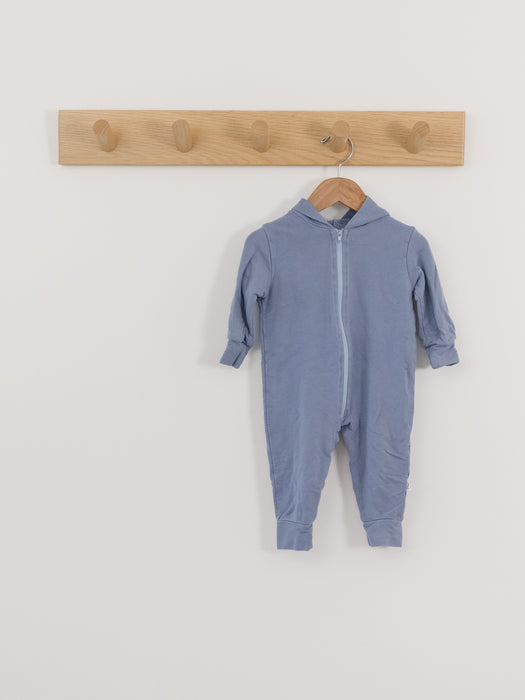 Tiny Button Apparel - Hoodie Jumpsuit || Powder Blue