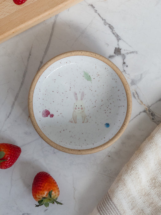 Speckled Stoneware Toddler Bowl