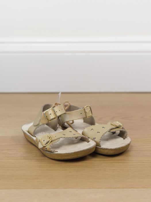 Saltwater Leather Sandal - Gold