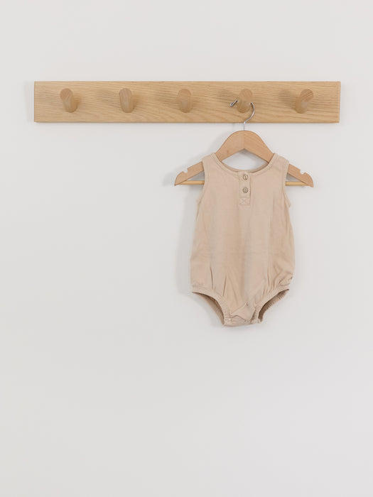 Quincy Mae | Sleeveless Soft Pink Bubble Romper