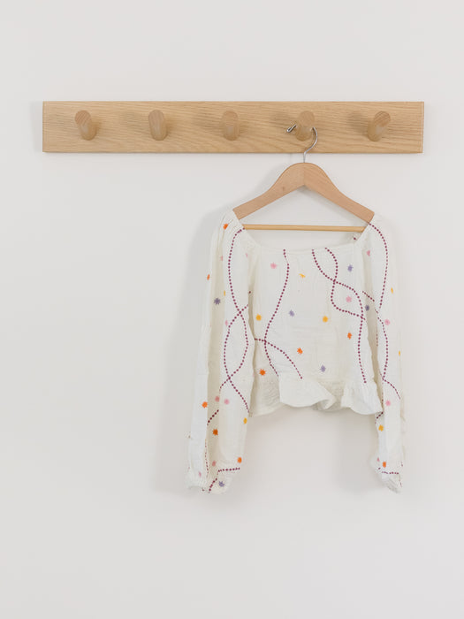 Zara Boho Embroidery Top