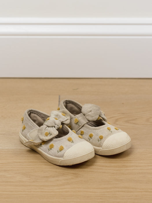 Zara Posie Bow Canvas Shoe