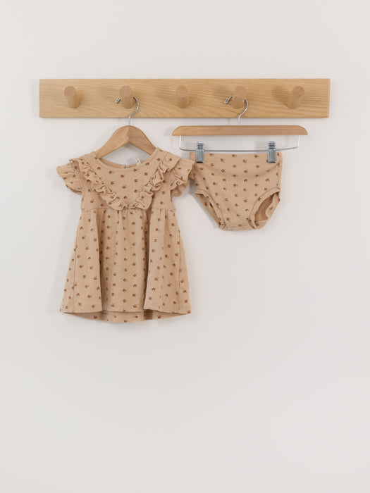 Quincy Mae Ruffle Pointelle Dress