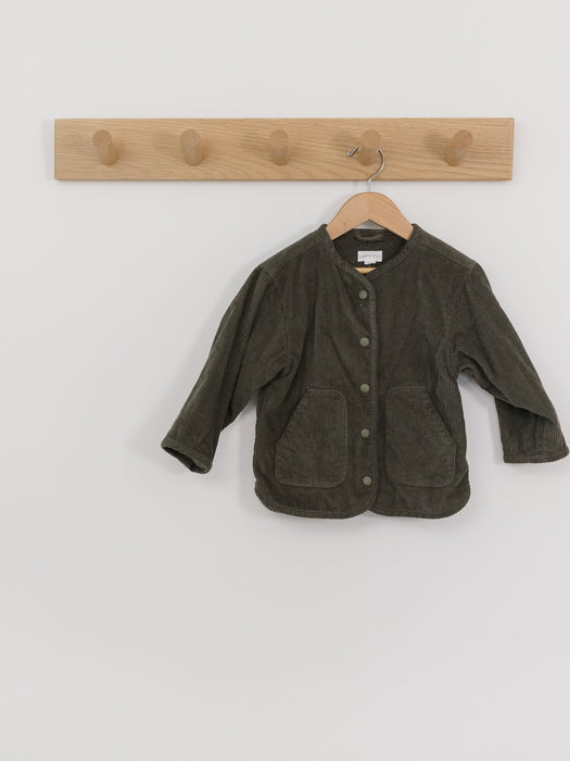 Jamie Kay Esther Corduroy Jacket - Khaki/Selena Blush