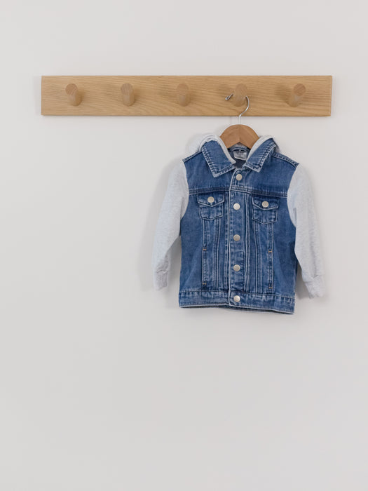 Mebie Baby Hooded Jean Jacket