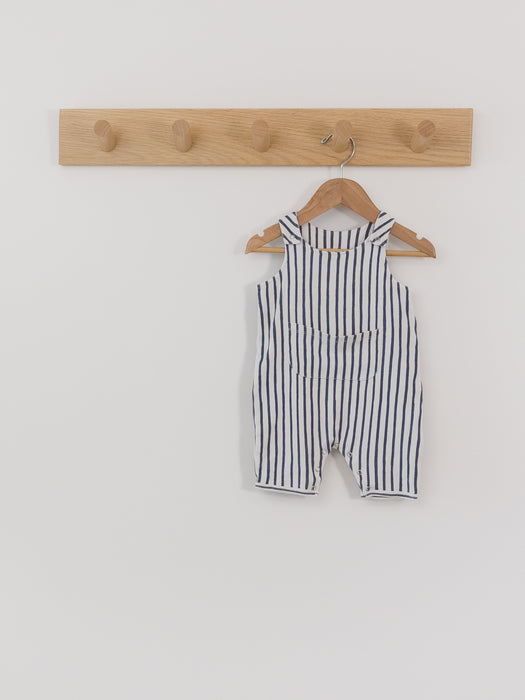 Pehr Striped Cotton Overalls