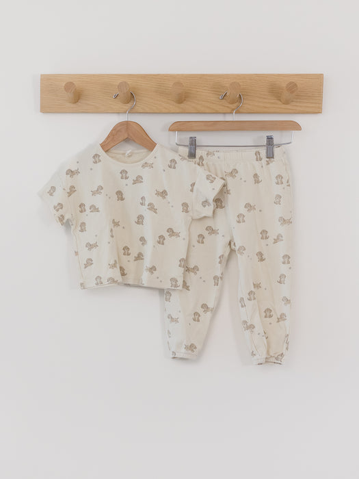 Quincy Mae Jersey Tee & Pant Set Puppies