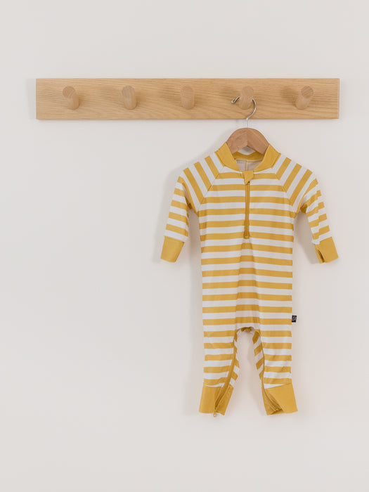 Honeysuckle Sunsuit Gold Stripe