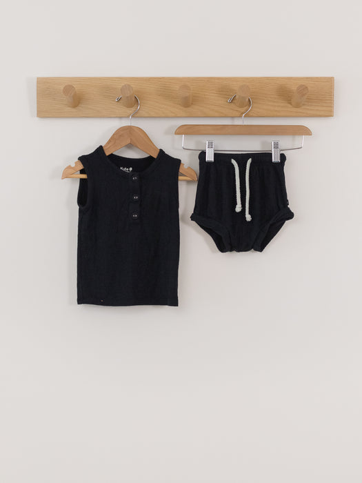 Kyte Baby Ribbed Button Tank & Shorts