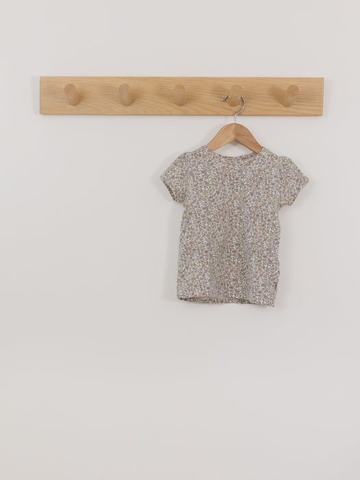 Wheat Organic Cotton Floral Tee