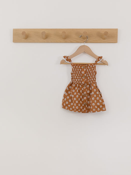 Rabbit + Bear Smocked Floral Dress