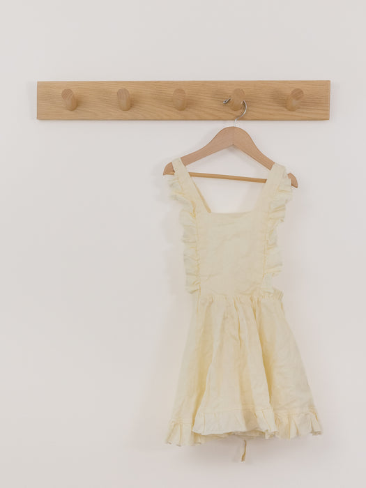 Lavender & Lillie Cream Ruffle Pinafore Dress