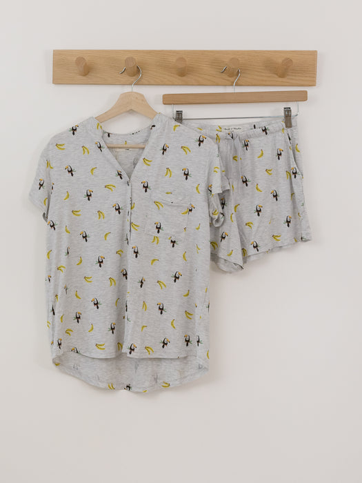 Bambi & Birdie Toucan Mandarin Collar Short Set