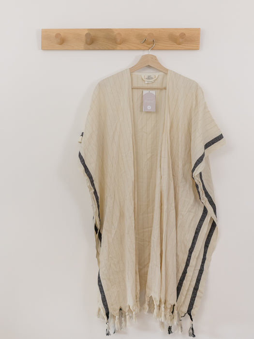 Tofino Towel Open Front Tassle Cover-Up