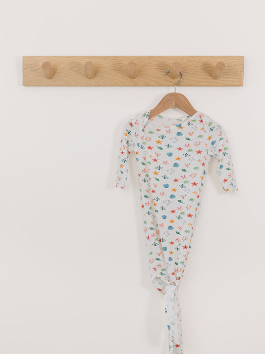 Tickety-Boo Tie-Bottom Ocean Baby Sleeper