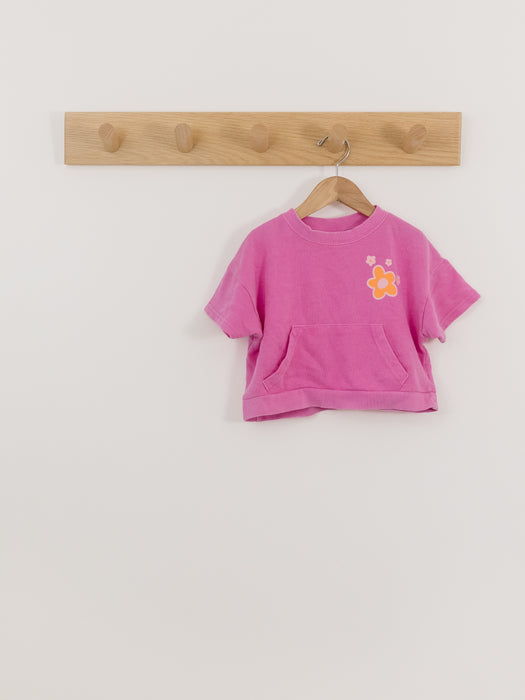 Cotton On Kids Short Sleeve Kangaroo Sweatshirt