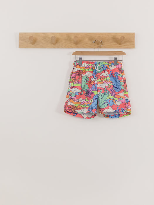 Cat & Jack Neon Dino Swim Trunks