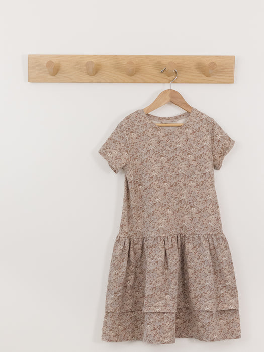Wheat Shortsleeved Jersey Floral Dress