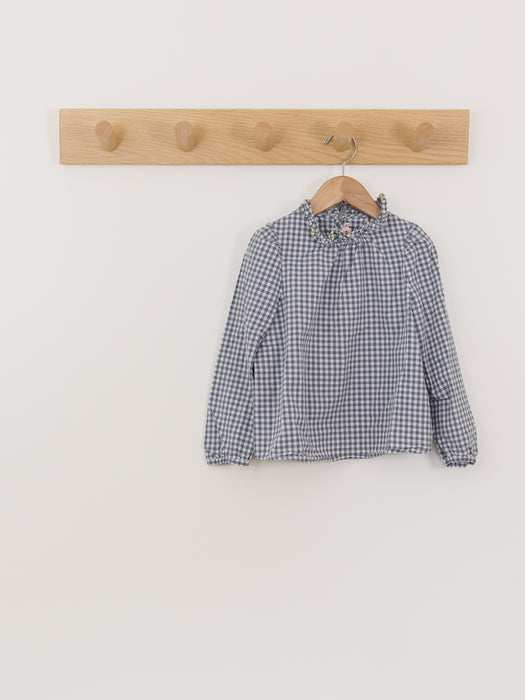 Bonpoint Gingham Cotton Blouse