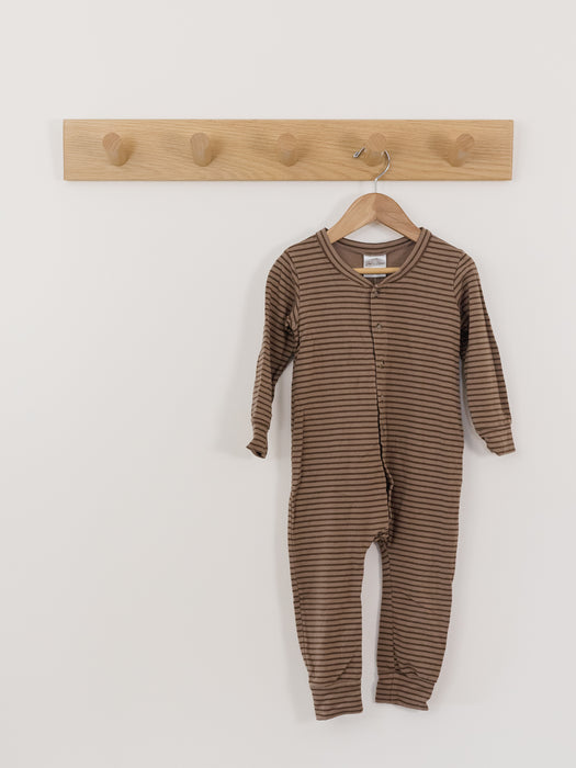 Jax + Lennon Striped Button Down Onepiece