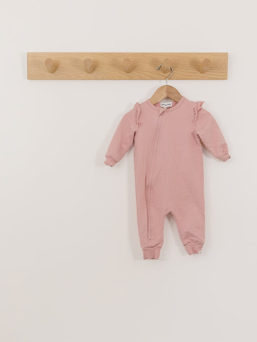 Miles The Label Pink Frilled Terry Playsuit