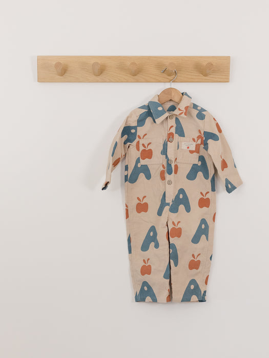 Wild Wawa A Is For Apple Cord Romper