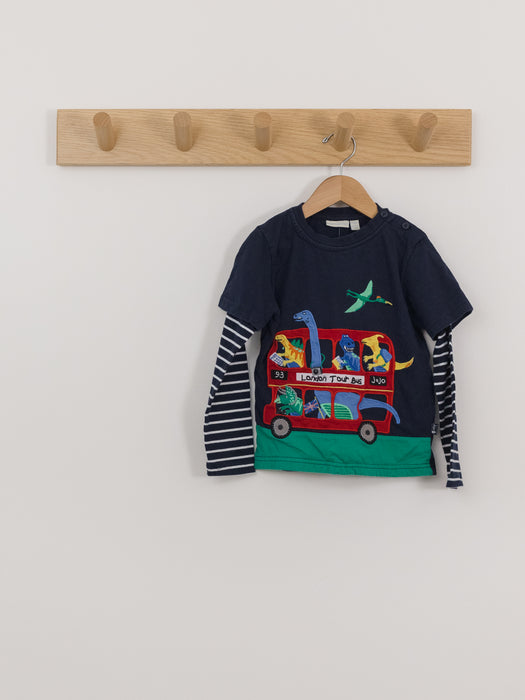 JoJo Maman Bébé London Dino Long Sleeve Tee