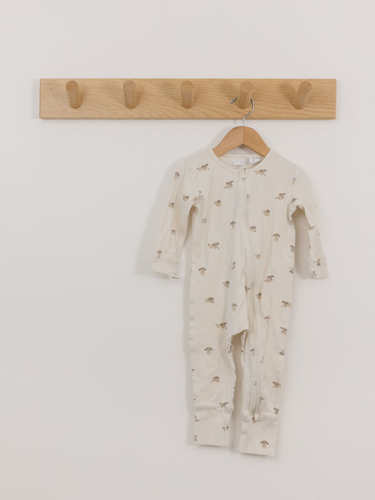 Jamie Kay Puppy Zipper Romper