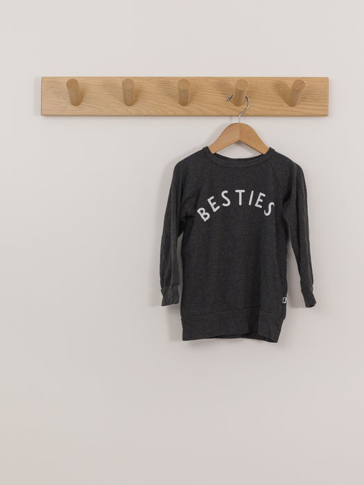 Little & Lively Besties Grey Pullover
