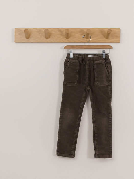 Jamie Kay Brown Drawstring Corduroy Pants