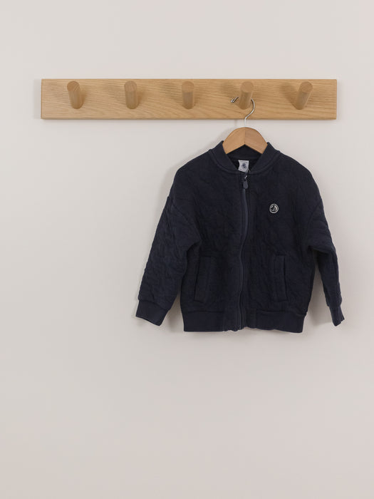 Petit Bateau Quilted Sweater Jacket