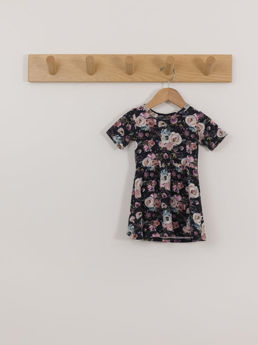 Little & Lively Daphne Dress (dark floral)